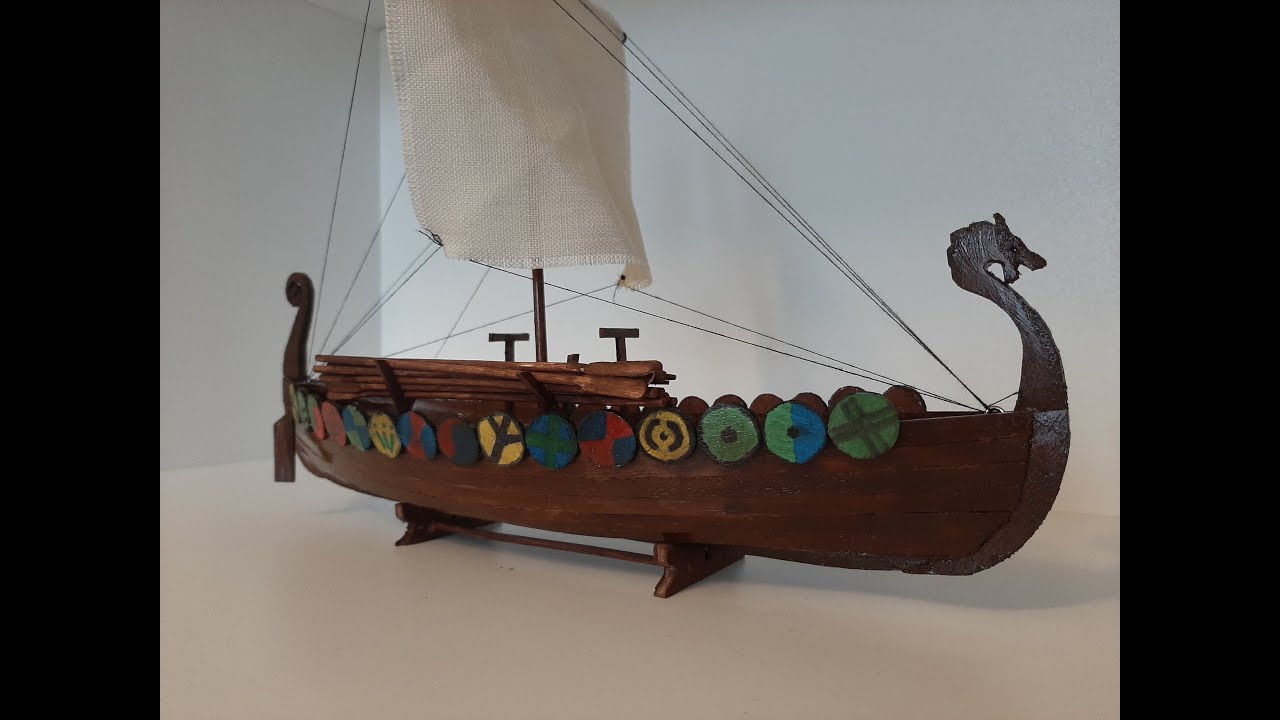 Viking Gokstad Model Ship 1/72 Scale. Viking Gokstad Model Gemi 1/72 &Ouml;l&ccedil;ek.