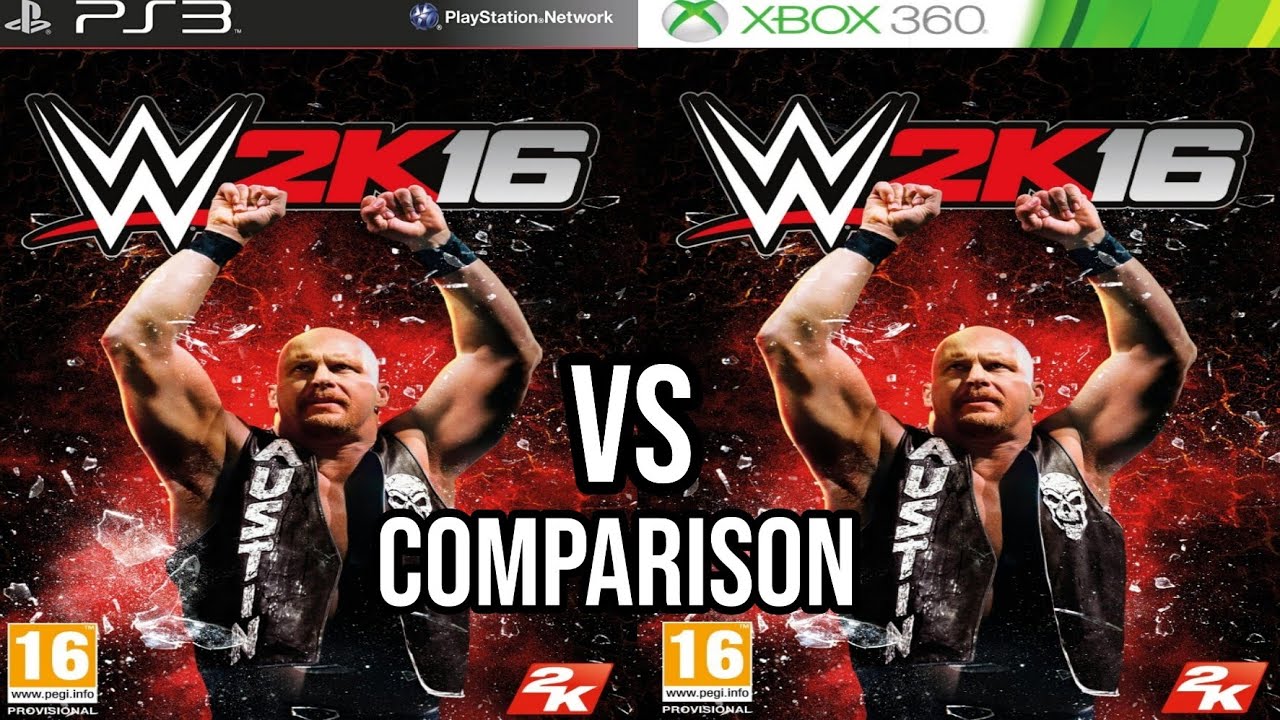WWE 2k16 PS3 Vs Xbox 360