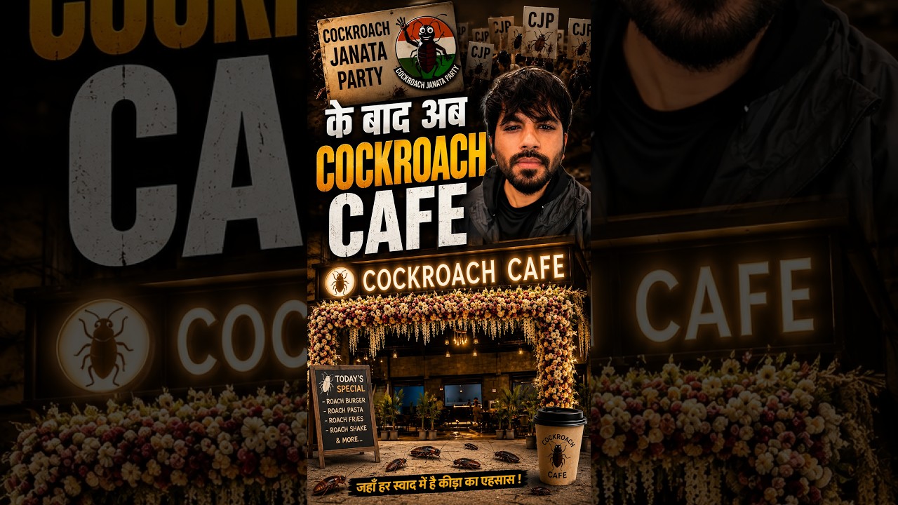COCKROACH JANATA PARTY के बाद अब COCKROACH CAFE #shorts #viral #news