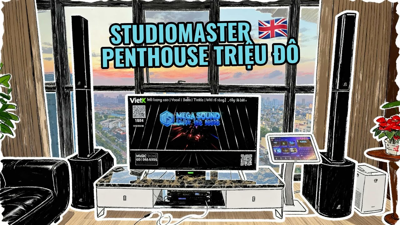 [HomeKTV] StudioMaster Direct121MX lắp đặt tại Penthouse D'Eldorado II T&acirc;n Ho&agrave;ng Minh - MegaSound