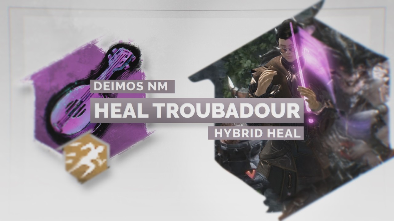 Guild Wars 2 - Heal Hybrid Quickness Troubadour | Deimos NM (with written commentary)