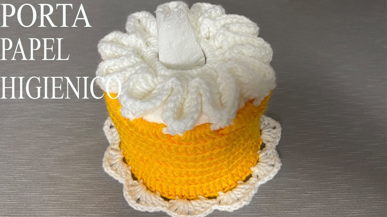 PASO A PASO PARA TEJER PORTA PAPEL HIGIENICO A CROCHET