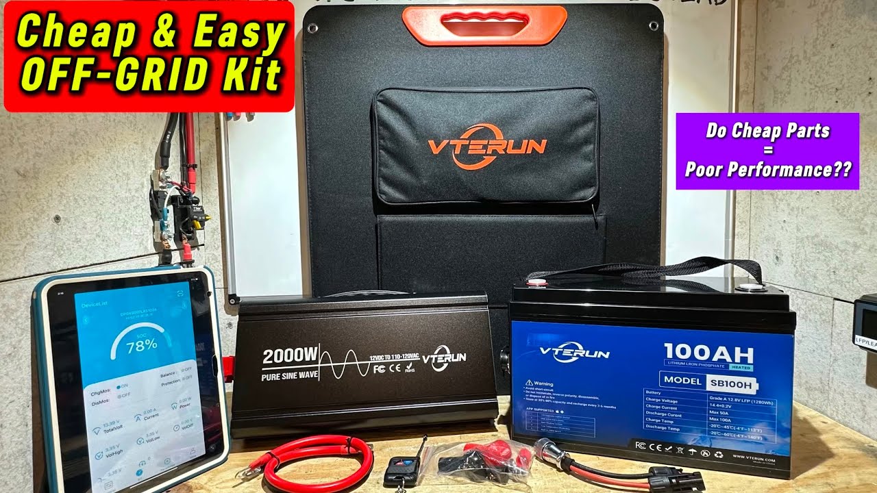 Cheap & Easy Solar Kit: VTERUN OFF-GRID Starter Kit Review
