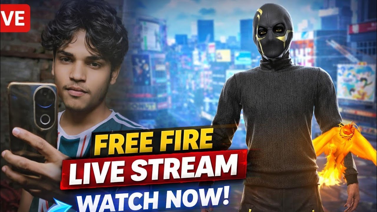 🔴 FREE FIRE MAX 🔥 LIVE STEAM VIDEO my live stream video in this free fire with HD GOD
