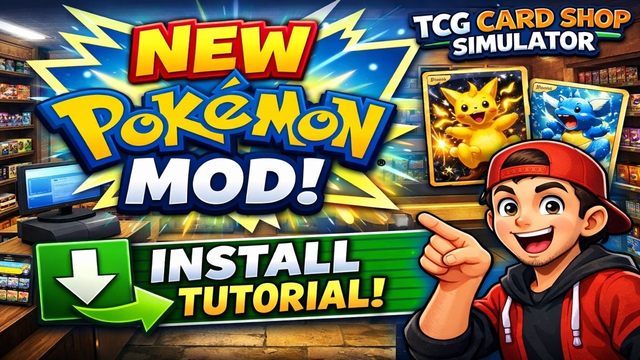 NEW Pokémon Mod for TCG Card Shop Simulator – How to Download & Install #TCGCardShopSimulator
