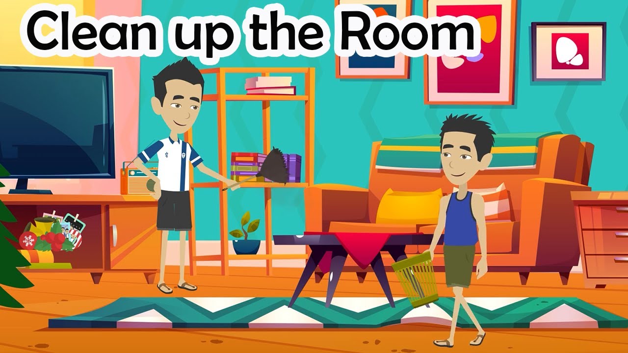 Cleaning up the room | English Speaking for Daily Life