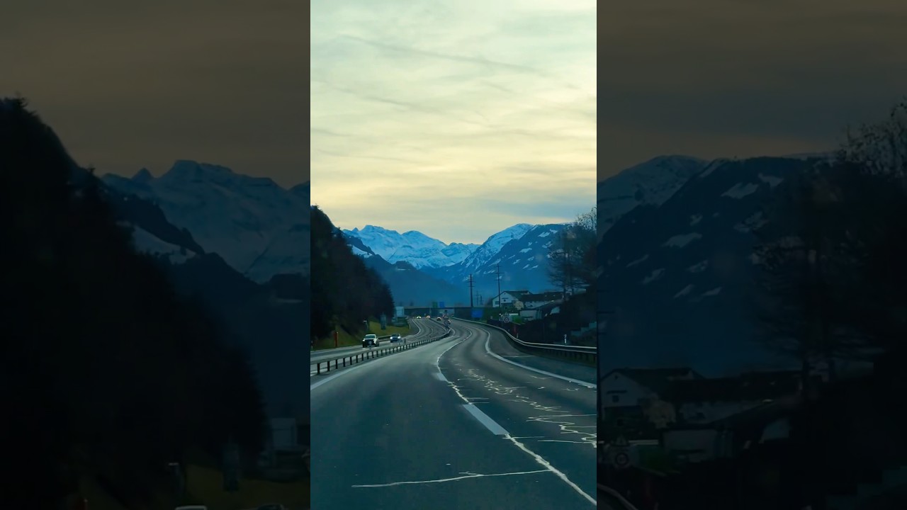 SWISS MOUNTAINS 🏔️in WINTER ❄️ #switzerlandalps#swissnature#mountainambience#mountains#winter#short