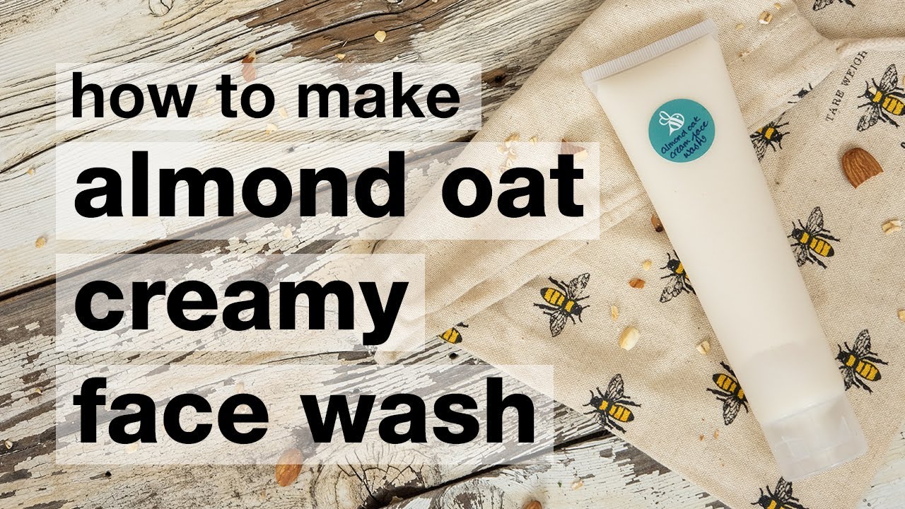 DIY Almond Oat Conditioning Face Wash (it doubles as cleansing conditioner!)