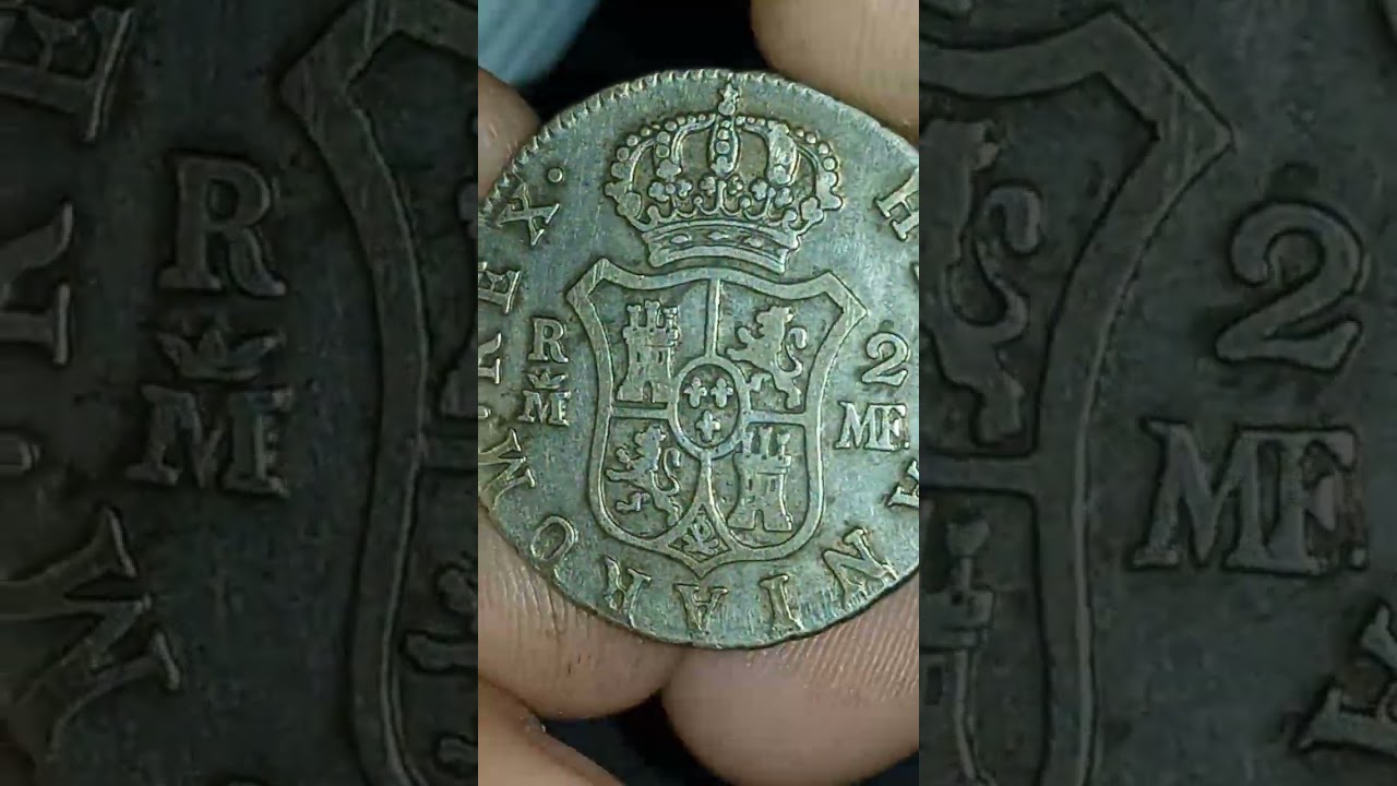 SPANISH SILVER Two reales AKA Head pisterine "Carolis llll"(nondug)
