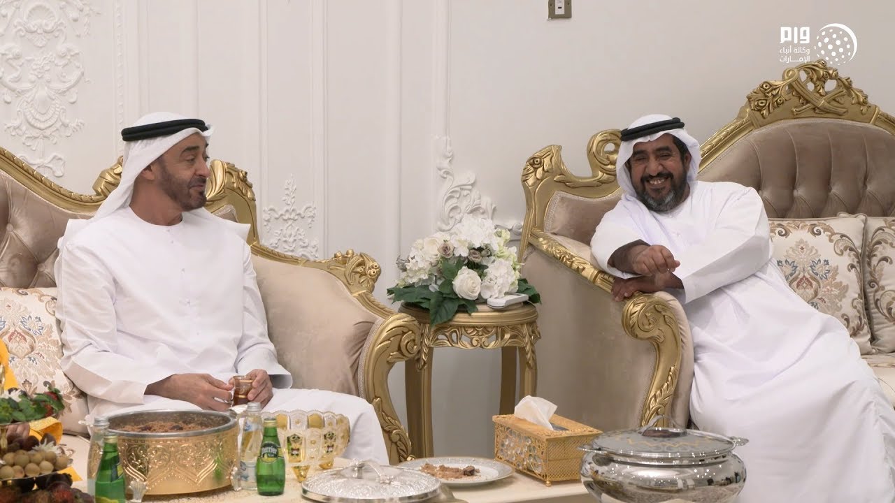 محمد بن زايد يزور حمدان سالمين المنصوري في مدينة العين