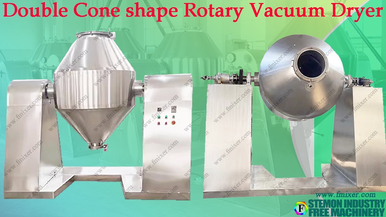 Double cone vacuum rotocone dryer machine