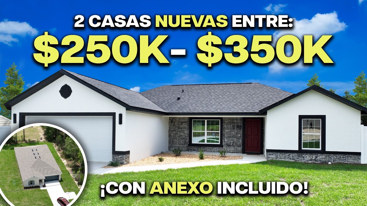 🏡 TOUR IMPERDIBLE: 2 CASAS NUEVAS en Ocala, Excelente precio 💰 ¡Sin HOA, sin CDD y listas para ti!