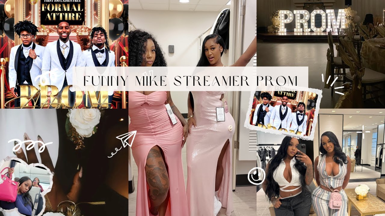 COME PROM DRESS SHOPPING WITH ME & NIQUE FOR FUNNY MIKE STREAMERS PROM !!!