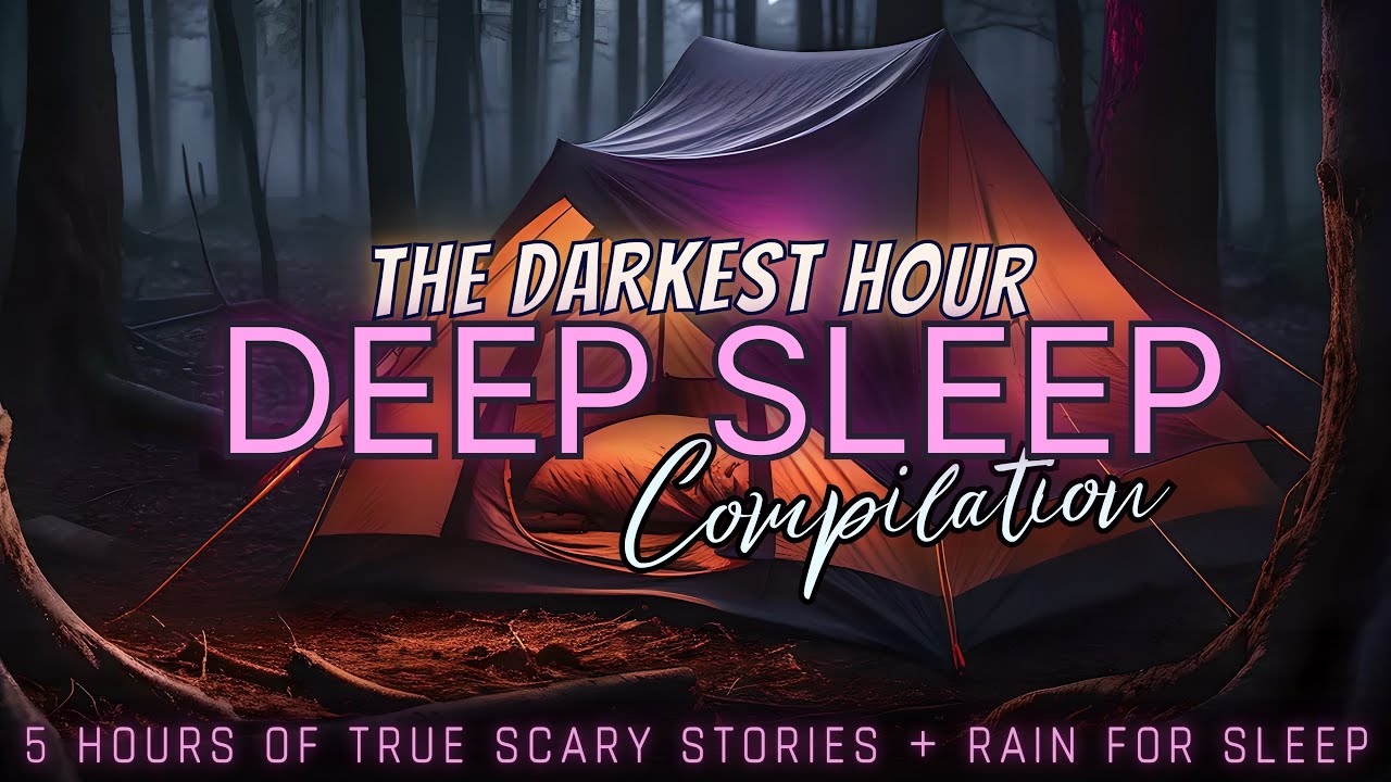 5 Hours of TRUE Scary Stories + rain for sleep 😴 NO ADS, just stories & black screen