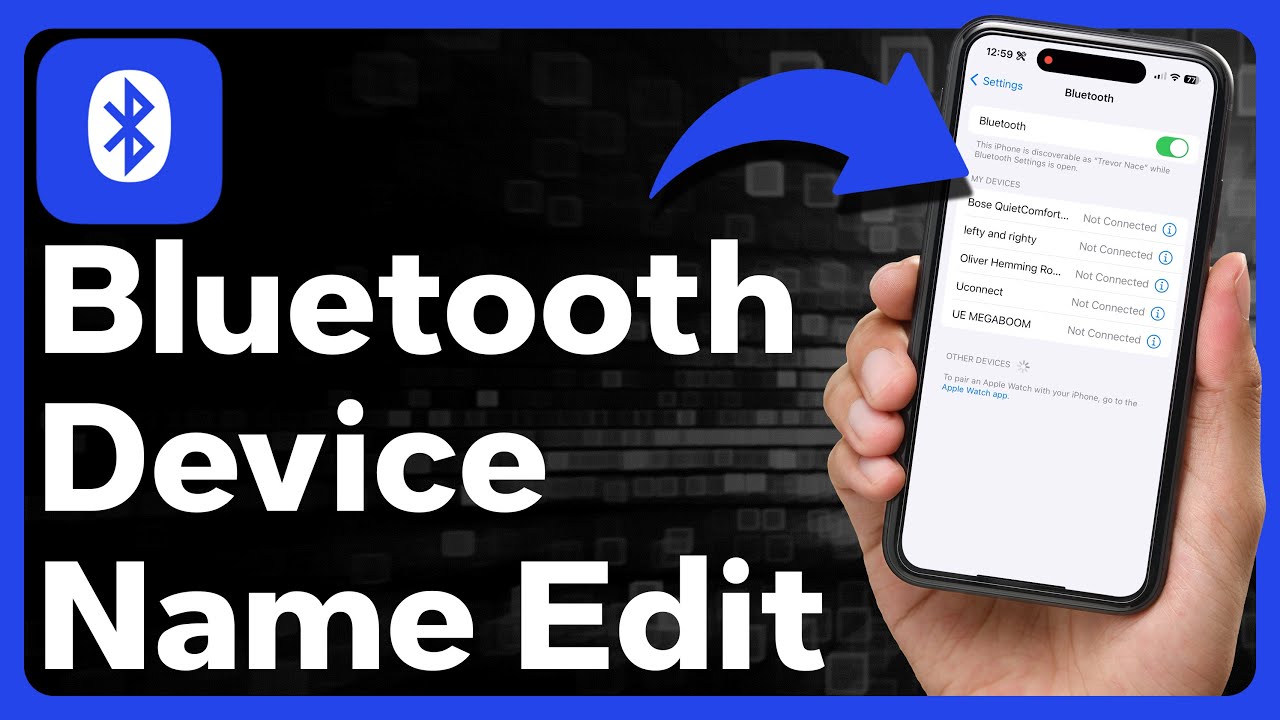 How To Change iPhone Bluetooth Device Name