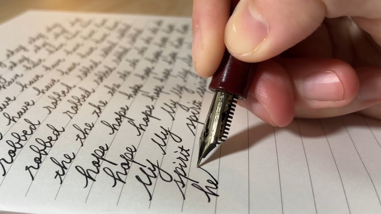 ASMR Fountain Pen Writing | relaxing asmr (no talking)