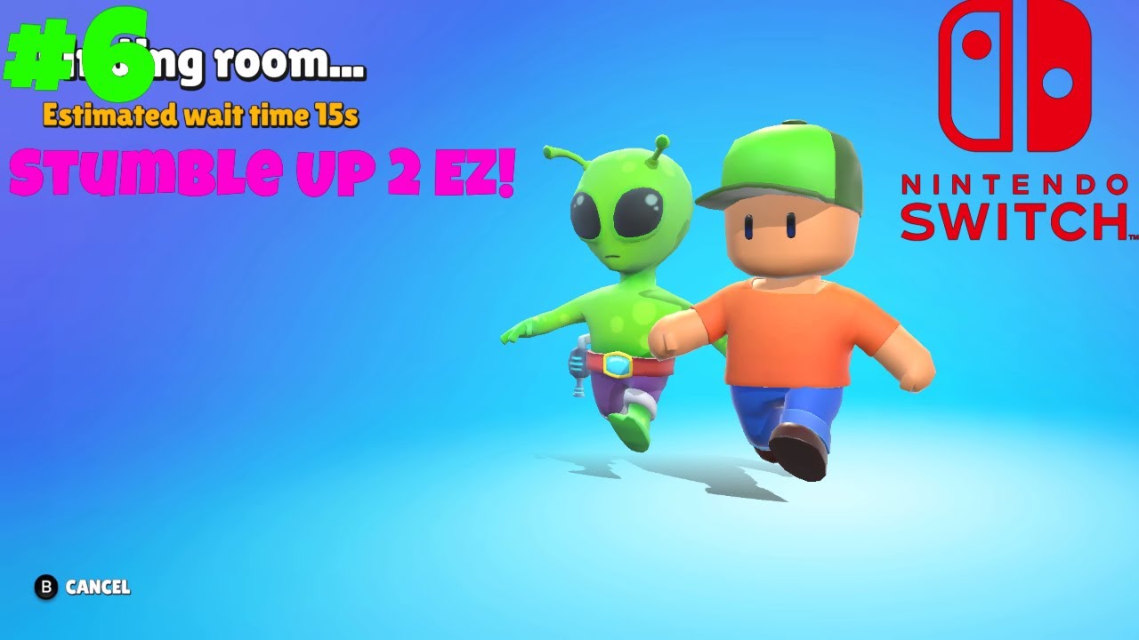 Stumble Guys Nintendo Switch 2-Player Split Screen Co-Op Gameplay! Part 6 (Stumble Up 2 EZ)