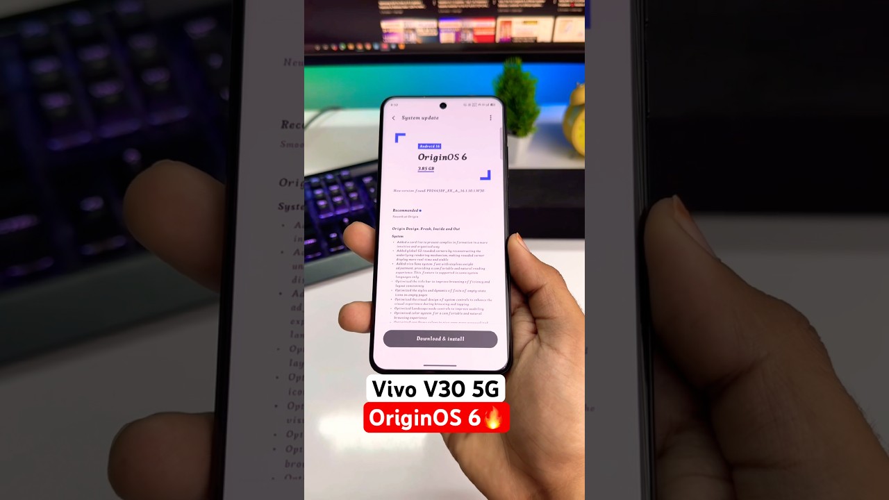 Vivo V30 5G OriginOS 6 Android 16 Update | Release Date & Features