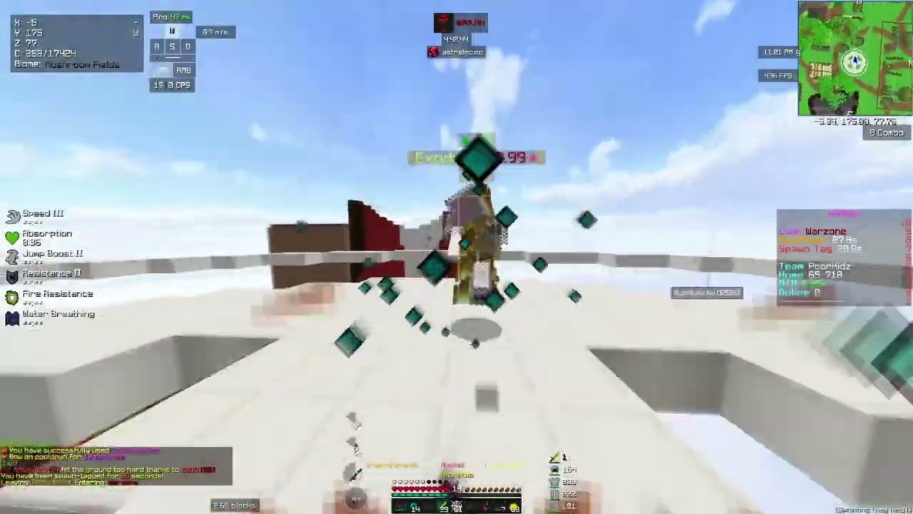 kchando pepos en Astralmc w/24k #Minecraft #Hcf #Packs #pvp #clips