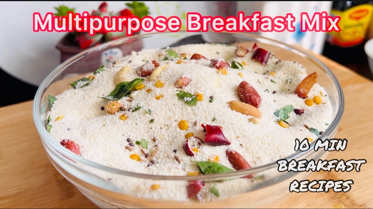 Instant Multipurpose Breakfast Premix / 10 Plus Breakfast Recipes / Rava Upma , Rava Vada etc&hellip;.