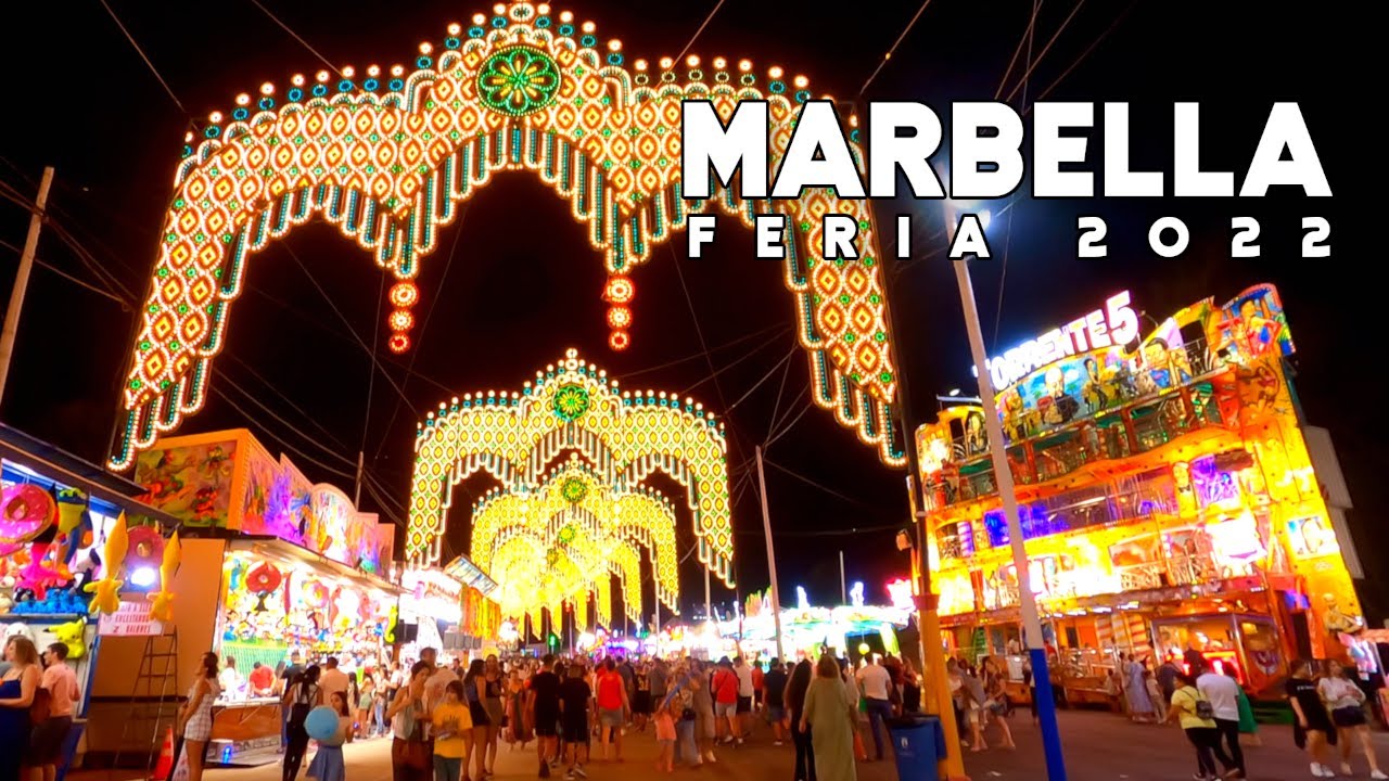 Marbella Spain Feria de San Bernabé 2022 Noche Costa del Sol | Málaga [4K]