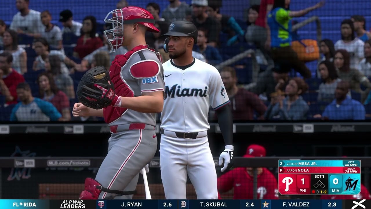 MLB The Show 25 Gameplay: Philadelphia Phillies vs Miami Marlins - (PS5) [4K60FPS]