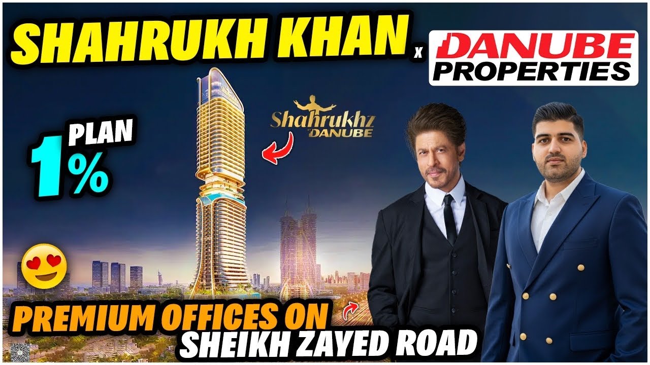 Shah Rukh Khan Launches ₹4000 Crore Shahrukhz Danube in Dubai | Premium Offices on Sheikh Zayed Road