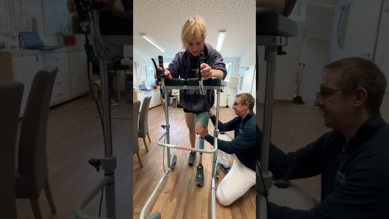 Neue Oberschenkel-Prothese. #prothetik #prothese #amputiert #amputee #orthopedics #orthopädie #reel