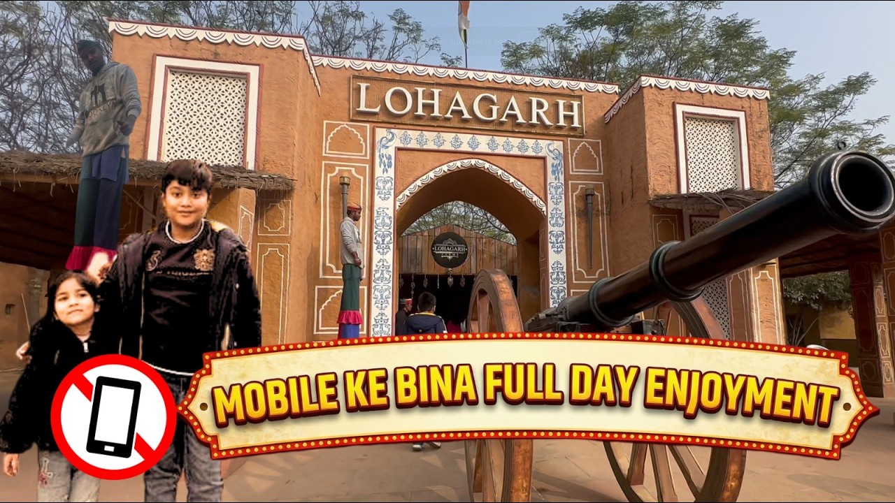 Digital Detox Day at Lohagarh Farms Games, Food & Village Life | #gurgaon #familyvlog