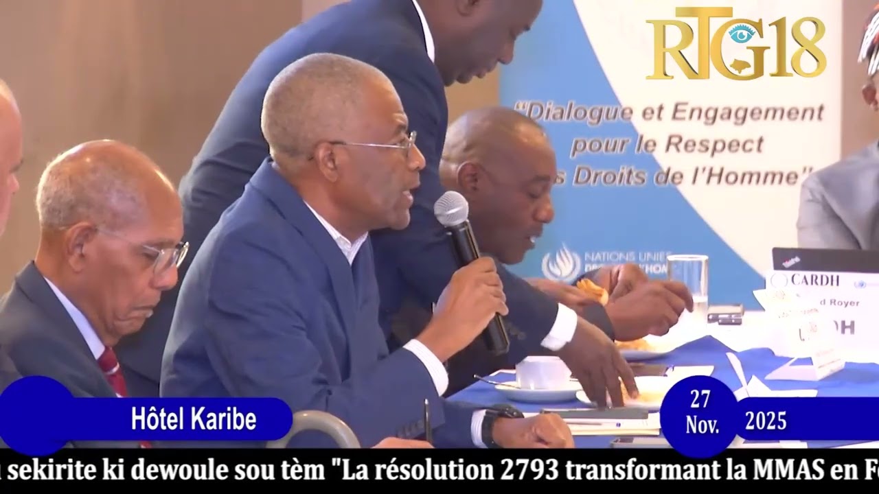 L'Intervention du diplomate Pierre Antoine LOUIS sur la r&eacute;solution 2793 transformant la MMAS en FRG