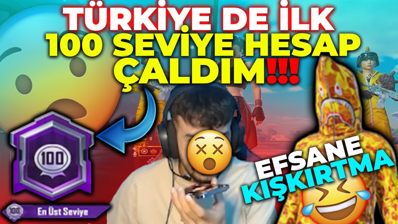 TÜRKİYEDE TEK OLAN 100 SEVİYE HESABI ÇALDIM!! 🤣 KUZENİME EFSANE KIŞKIRTMA / PUBG MOBİLE