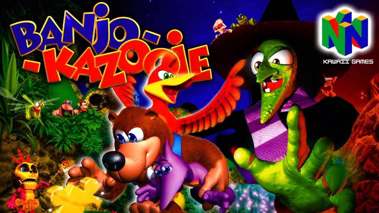 Banjo-Kazooie [N64] 100% Gameplay Walkthrough FULL GAME [4K60ᶠᵖˢ🔴]