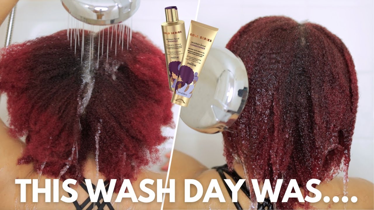 PANTENE GOLD SERIES WASH DAY ON MY 4C HAIR PART 1! | SEYMONE JACKSON