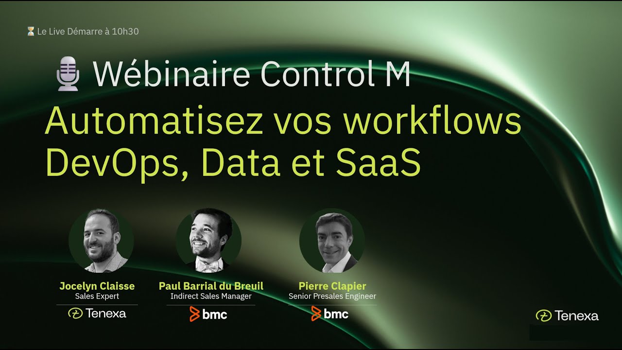 Replay : Automatisez vos workflows DevOps Data et Saas avec ControlM