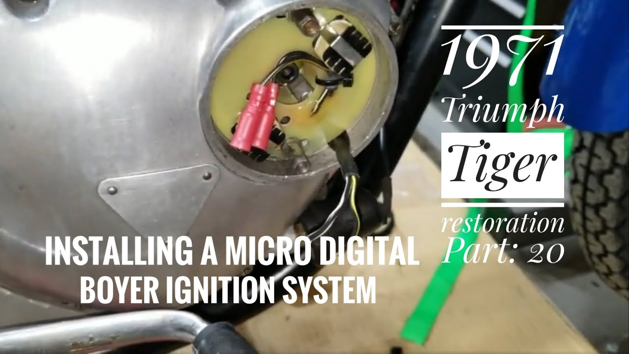 1971 Triumph Tiger 650cc Restoration Part 20, Installing a Micro Digital Boyer Electronic Ignition