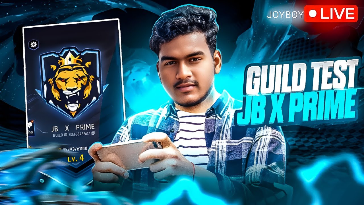 JOYBOY PRIME IS LIVE ?😱 GUILD TEST ON JB X PRIME 🔥 #freefire #odisha #india
