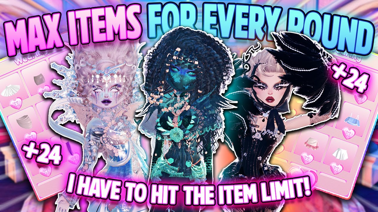Dress to Impress BUT I *HAVE TO* Hit the *ITEM LIMIT* for EVERY SINGLE ROUND!