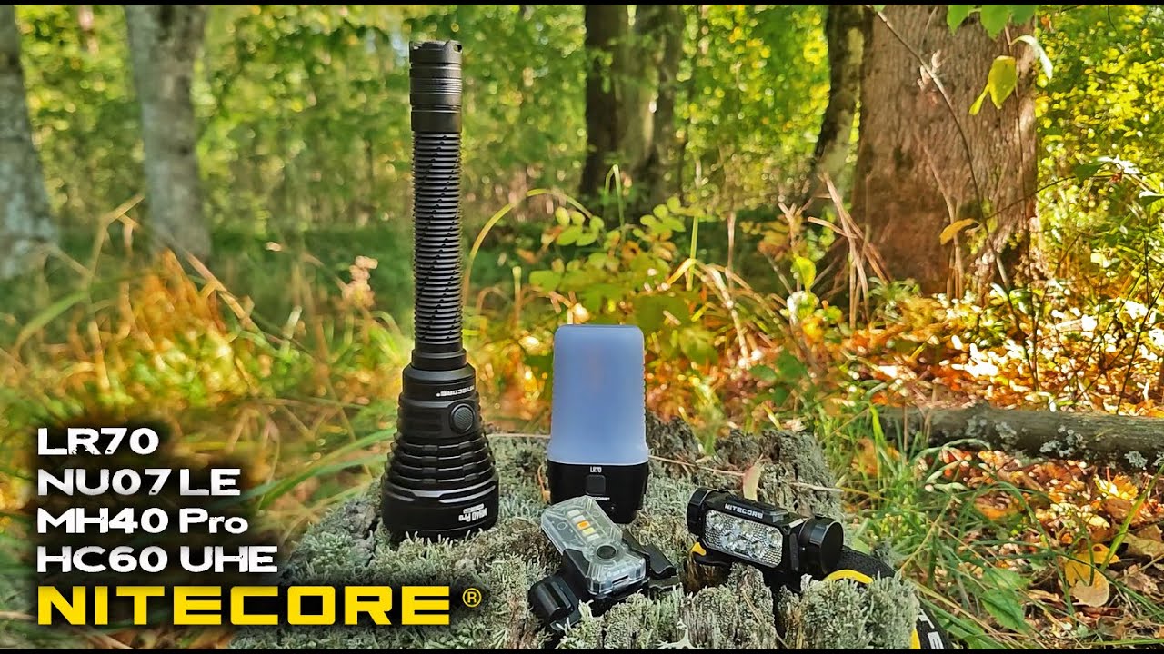 Фонари Nitecore которые могут спасти жизнь@CorcoranALHC60 UHE/NU07 LE/LR70/MH40 Pro