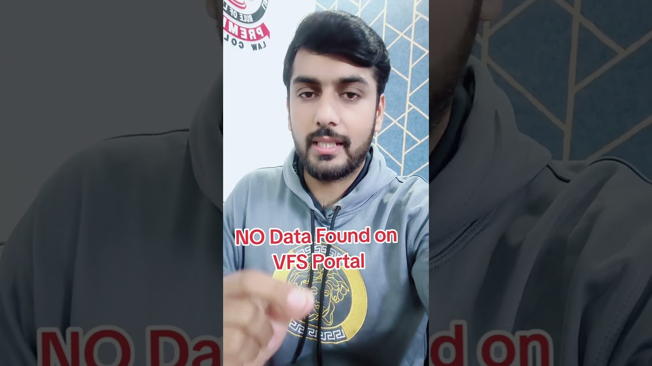 NO Data Found on the VFS Portal | How to Track Visa Application