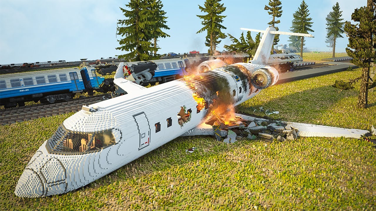 Realistic Airplane Crashes & Shootdowns 2 | Teardown