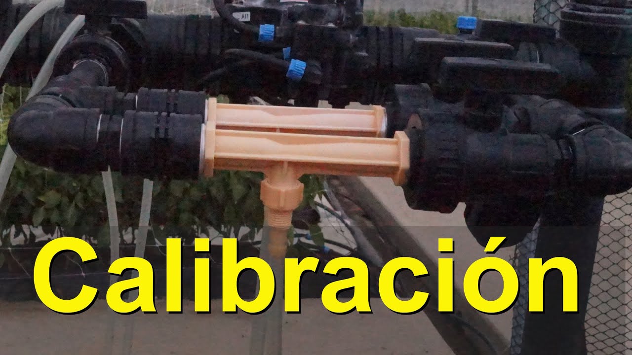 Calibrar venturis y otros inyectores de fertilizantes para riego por goteo