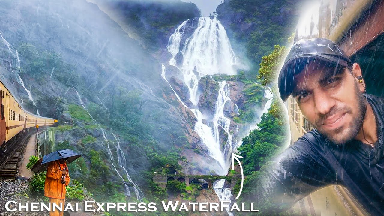 Train to Dudhsagar Falls in Heavy Rains 