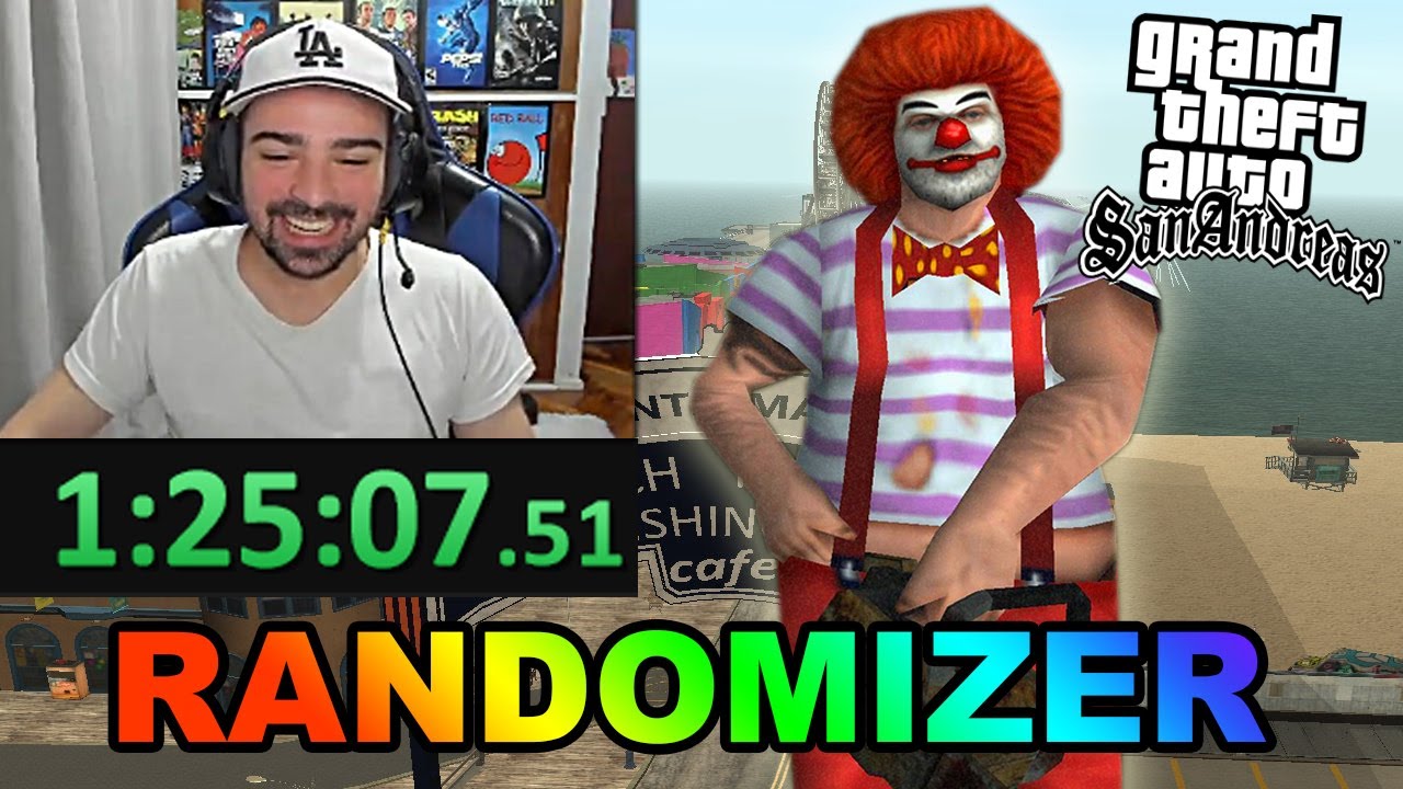 Hago SPEEDRUN de GTA SA pero TODO es RANDOM... (Any%)