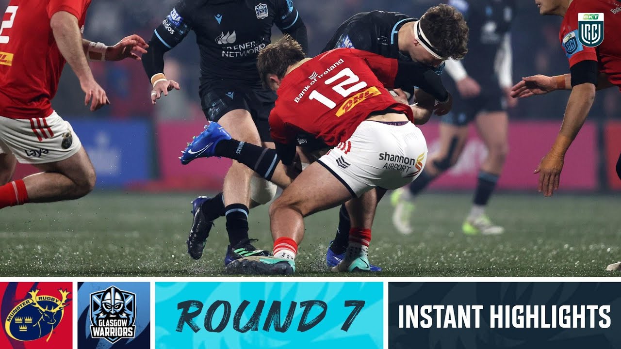 Munster v Glasgow Warriors | Instant Highlights | Round 7 | URC 2023/24