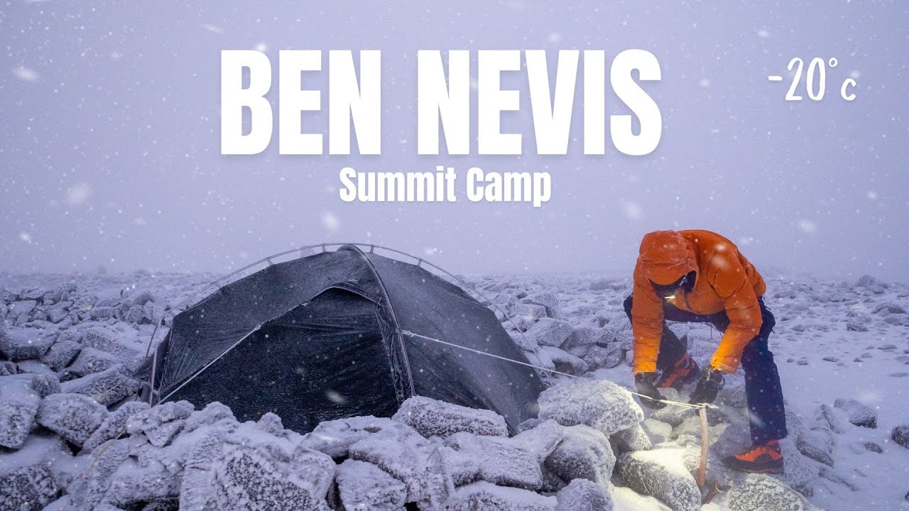 SOLO WINTER CAMPING ON BEN NEVIS! -20°c 🥶