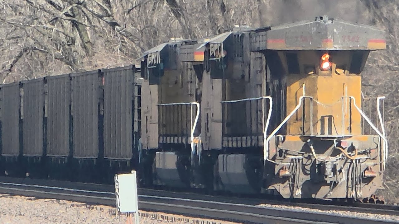 [4K] MOVING TONS OF COAL ACROSS THE MIDWEST VIA BNSF & UP! 