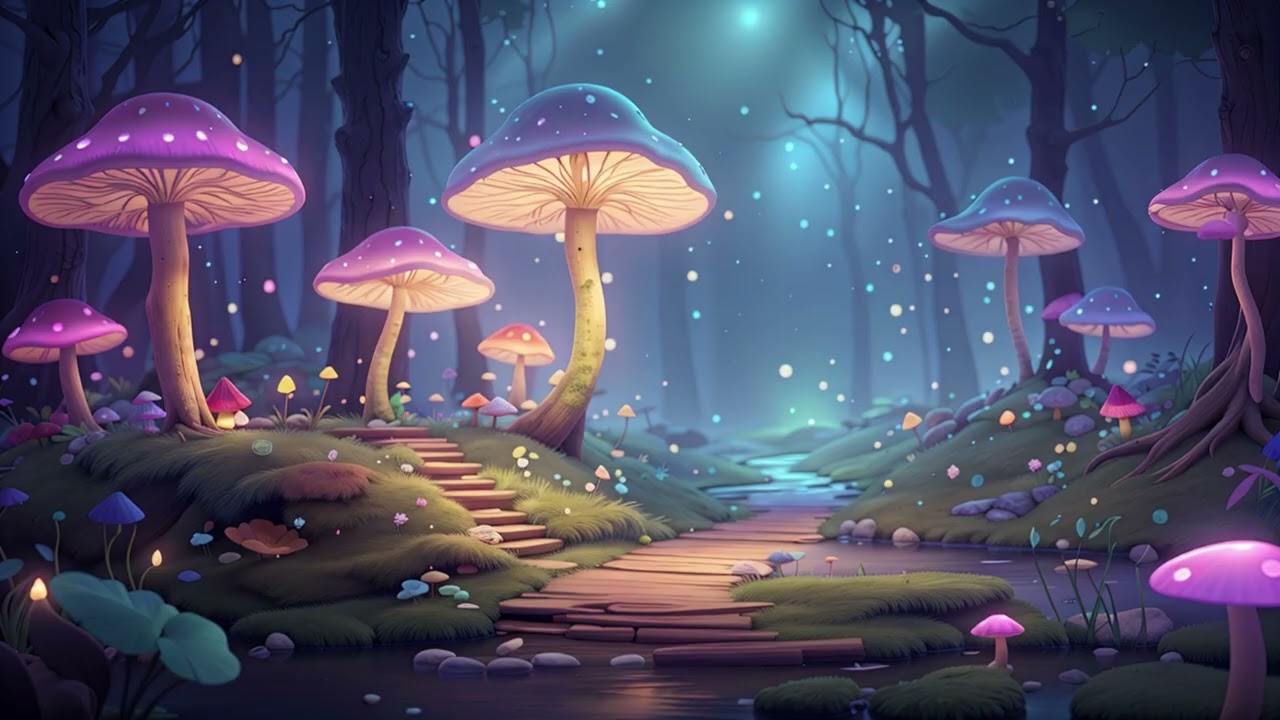 MAGICAL MUSHROOM FOREST LOFI 🌌 Dreamy Fantasy Beats for Deep Focus, Relax & Sleep