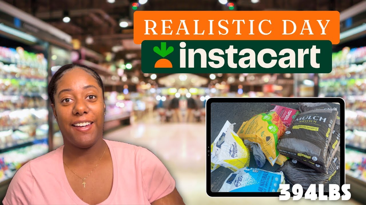 A Realistic Day in the Life of an Instacart Shopper | Challenges + Pay💰|