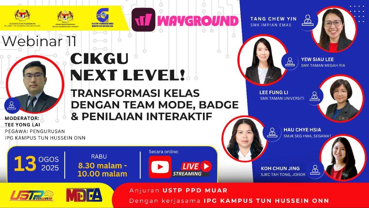 🔴[LIVE] WEBINAR 11 : TRANSFORMASI KELAS DENGAN TEAM MODE, BADGE & PENILAIAN INTERAKTIF