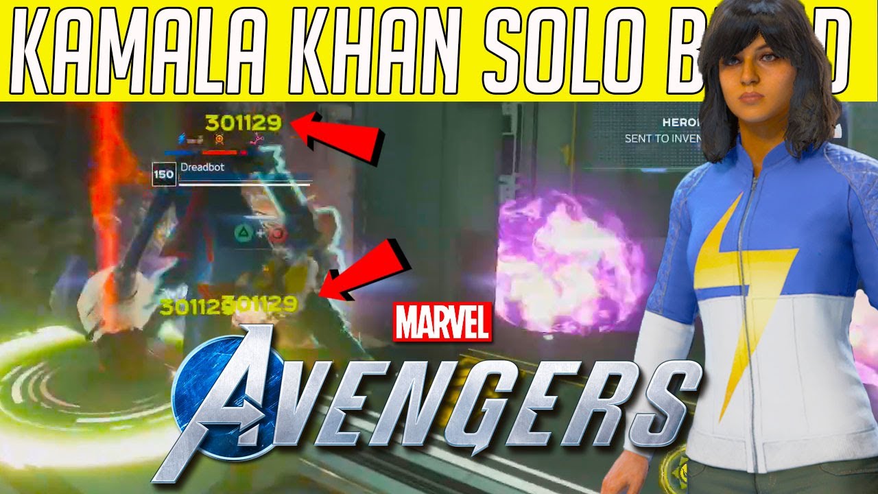 Marvel's Avengers Game | 2021 BEST SOLO BUILD FOR KAMALA KHAN - HER DMG IS INSANE !!!